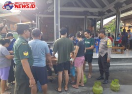 Amankan Giat Pasar Murah Gas LPG 3 Kg di Desa Batubulan Kangin