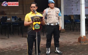 Kapolres Badung AKBP Teguh Priyo Wasono Buka Turnamen Bola Voli Antar Satker