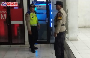 Patroli Biru Polsek Abiansemal Sambangi Obyek Vital Mesin ATM