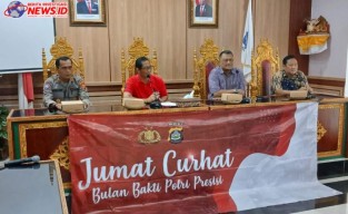 Jumat Curhat Polda Bali di Wantilan Kantor Desa Sukawati