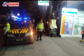 Patroli Biru Polsek Abiansemal Sambangi Gerai ATM Amankan Wilayah