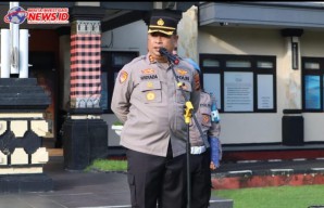 Pimpin Apel Pagi, Kapolres Gianyar Ingatkan Personil Bijak Bermedia Sosial