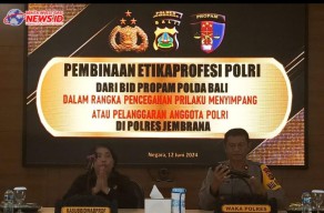 Bid Propam Polda Bali Berikan Pembinaan Etika Profesi Polri di Polres Jembrana