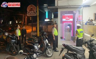 Cegah Kejahatan, Patroli Biru Polsek Abiansemal Intens Sambangi Gerai ATM 