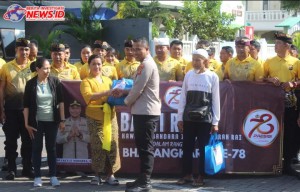 Bakti Religi Polres Bandara Ngurah Rai Sambut Hari Bhayangkara 