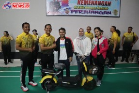 Pesan AKBP Teguh Priyo Wasono ke Para Atlet Final Bulutangkis Kapolres Badung Cup II