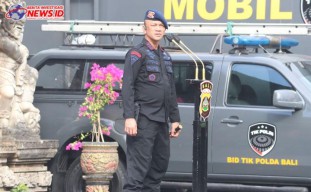Polda Bali Gelar Apel OMB Tahap Penetapan Hasil Pemilu