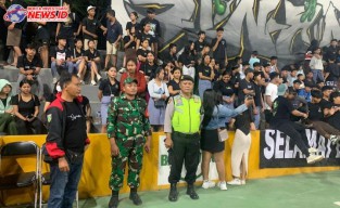 Beri Rasa Aman, Polsek Abiansemal Atensi Pengamanan Laga Final Kejuaraan Voli
