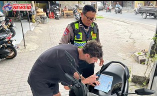 Sat Lantas Polres Badung Terus Tertibkan Pelanggar Lalu Lintas