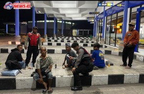 BLP Unit Patroli Sat Samapta Polres Badung Sambangi Terminal Mengwi