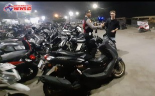 Jamin Keamanan Parkiran, BLP Polsek Kuta Utara Beri Imbauan Keamanan 