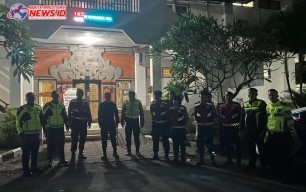 Patroli Malam Hari Satgas Preventif Sambangi Kantor KPU
