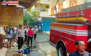 Polresta Denpasar Amankan Kebakaran Ruko, Pastikan Tidak Ada Korban Jiwa