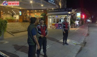 BLP Polsek Kuta Utara Ingatkan Pengunjung Waspada Aksi Kriminalitas 