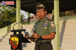 Pimpin Upacara 17, Danrem: Terimakasih Kepada Prajurit dan PNS Jajaran Kodam Udayana