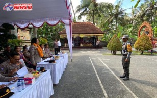 Polda Bali Nilai Satkamling Desa Punggul Kecamatan Abiansemal