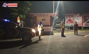 Blue Light Patrol Polsek Mengwi Susuri Wilayah Desa Kekeran