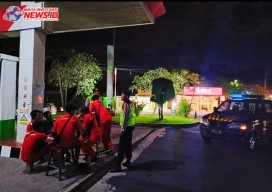 Imbauan Kamtibmas, Obvit SPBU Disambangi Blue Light Patrol Polsek Abiansemal
