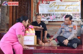 Hari Bhayangkara ke 78, Kapolres Gianyar Laksanakan Kegiatan Anjangsana