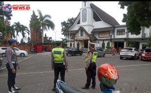 Ibadah Minggu Gereja Ekklesia Dapat Atensi Pengamanan dari Polres Bandara 