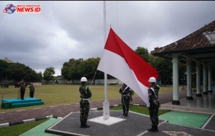 Korem 163 Laksanakan Upacara Bendera Rutin Setiap Senin