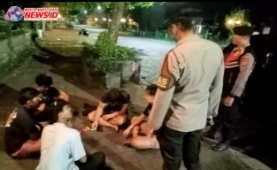 Polsek Mengwi Laksanakan BLP dikawasan Obyek Wisata Taman Ayun