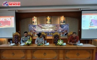 Jumat Curhat Polsek Abiansemal Bersama Linmas, Bahas Situasi Kamtibmas Cegah Kejahatan
