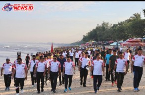Perkuat Sinergisitas, Polda Bali Bersama Kodam IX Udayana Gelar Olah Raga
