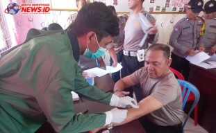 Tunjang Pelaksanaan Tugas Polsek Mengwi Lakukan Cek Kesehatan
