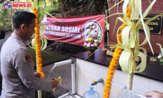 Kapolres AKBP Teguh Resmikan Penampungan Bak Air Bersih dan Bedah Rumah