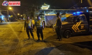Antisipasi Malam Minggu, Wakapolsek Abiansemal Pimpin Patroli KRYD