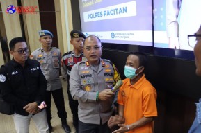 Polres Pacitan Amankan Pelaku Rudapaksa Anak di Bawah Umur