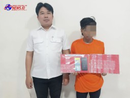 Polres Pelabuhan Tanjung Perak Amankan Seorang Pengedar Narkotika Jenis Sabu Sistem Ranjau
