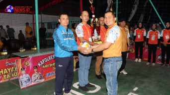 Pembukaan Open Turnamen Bola Voli Kapolres Nganjuk Cup Peringati Hari Bhayangkara ke-78