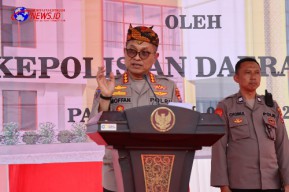 Irwasda Polda Jatim Letakkan Batu Pertama Pembangunan Mako Polres Pamekasan