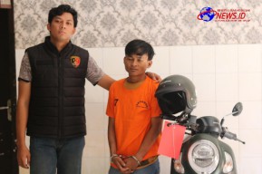 Berusaha Melawan Saat Ditangkap, Pelaku Curanmor Terpaksa di Dor Oleh Unit Reskrim Polsek Genteng 