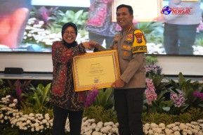Berhasil Tangani Kasus Kekerasan Perempuan dan Anak, Polresta Sidoarjo Raih Penghargaan Kemensos RI