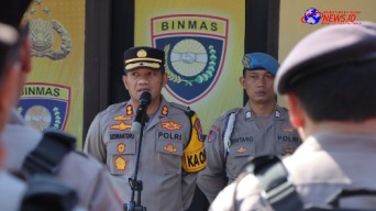 Polres Nganjuk Gelar Penyekatan Jalur Perbatasan Antar Wilayah Dalam Rangka Pengamanan Suroan Agung