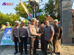 Operasi Patuh Semeru 2024, Polantas Ngawi Pasang Convex Mirror