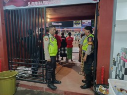 Polsek Abiansemal Amankan Turnamen Bola Voli Semi Open Merpati Putra Cup I