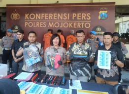 Polres Mojokerto Berhasil Amankan Dua Tersangka dan Upal Ratusan Juta