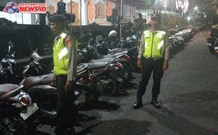 Tingkatkan Patroli, Polsek Abiansemal Sambangi Kantong Parkir 