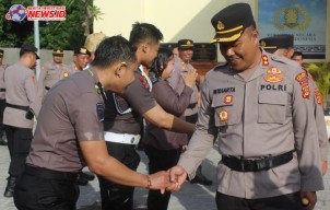Tiga Anggota Polres Bandara Ngurah Rai Naik Pangkat Setingkat Lebih Tinggi