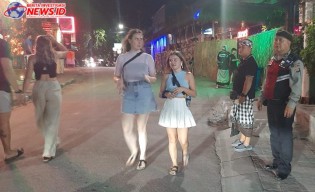 Susuri Jalan Batu Bolong, Samapta Polsek Kuta Utara: Blue Light Patrol Cegah C3