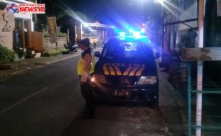 Demi Terciptanya Kamtibmas Kondusif, Polsek Abiansemal Gelar Patroli Subuh