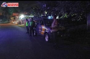 Patroli Biru Berikan Rasa Aman Warga Pemukiman Penduduk Setempat 