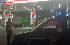 BLP Polsek Abiansemal Sambangi Objek Vital SPBU dan Gerai ATM 