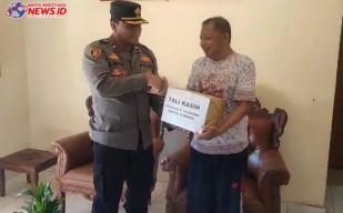 Wujud Peduli Tali Kasih, Kapolsek Gilimanuk Kunjungi Warga Pengidap Diabet