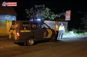 Polsek Abiansemal Gencarkan Blue Light Patrol Pada Pemukiman Penduduk 