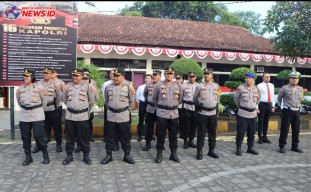Apel Gelar Pasukan Operasi Patuh Agung 2024 di Polres Jembrana